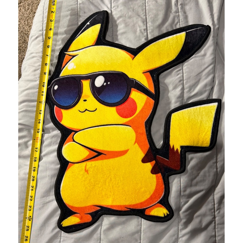Pokemon Pikachu w/ Sunglasses Area Floor Rug or Wall Decor